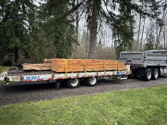 Staging materials on a job site