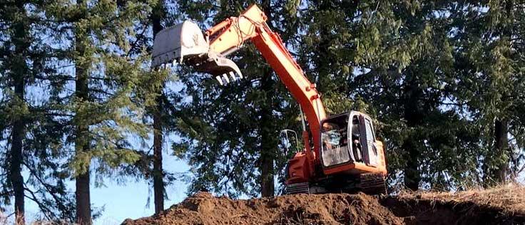 Excavation work in Duvall and surrounding areas